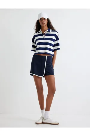 Koton Mini Shorts Skirt Double Breasted Standard Waist