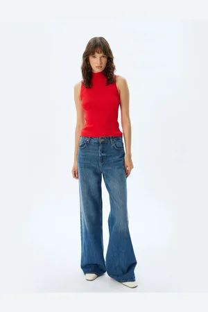 Koton Sleeveless Knitwear Top Stand Collar