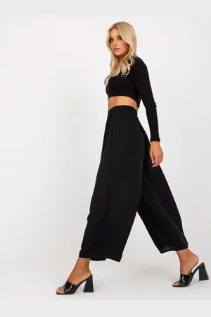 Och Bella Dámské kalhoty Fashionhunters Wide cut