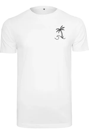 Mister Tee Pánské tričko Palm Wave - bílé