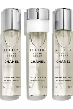 CHANEL Allure homme sport SADA NÁPLNÍ TWIST AND SPRAY – EAU DE TOILETTE - 3X20ML 3x 20 ml