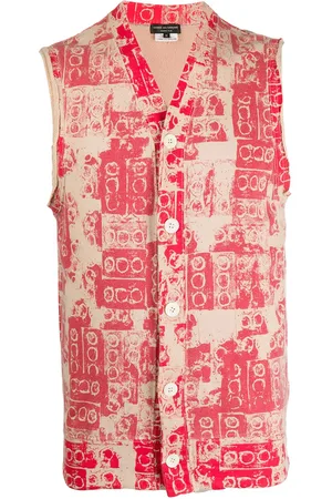 Comme des Garçons 2007 lego print buttoned vest