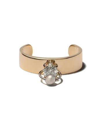 DELFINA DELETTREZ 18kt yellow and white Two in One diamond earcuff