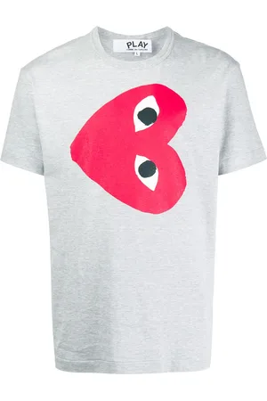 Comme des Garçons Heart print crew neck T-shirt