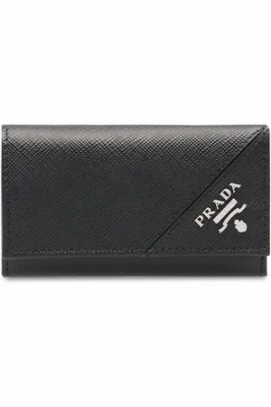 Prada Leather keychain wallet