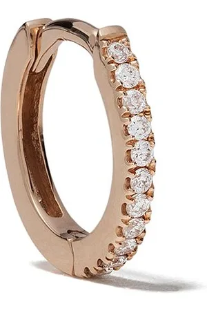 We by White Bird 18kt rose gold diamond Margot medium single hoop earring