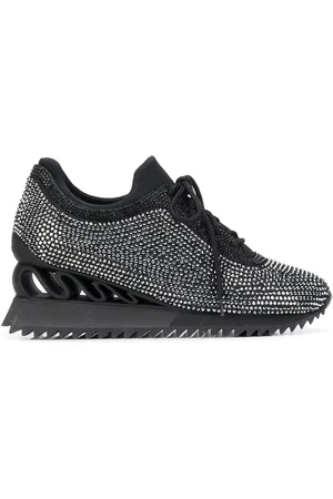LE SILLA Reiko Wave crystal-embellished sneakers