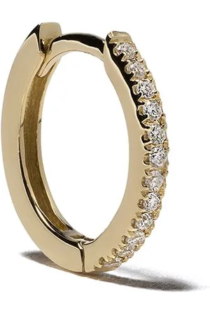 We by White Bird 18kt yellow diamond Margot large hoop single earring