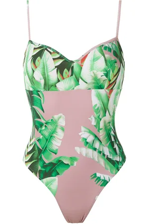 AMIR SLAMA Floral print swimsuit