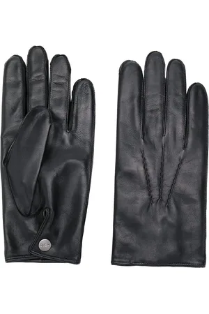 N.PEAL 007 leather & cashmere lined gloves