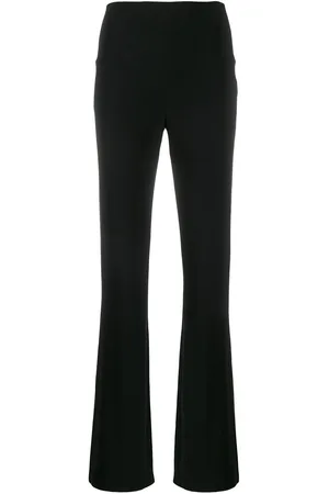 Norma Kamali High waisted straight-leg trousers