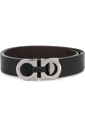 Salvatore Ferragamo Gancini silver-tone hardware belt