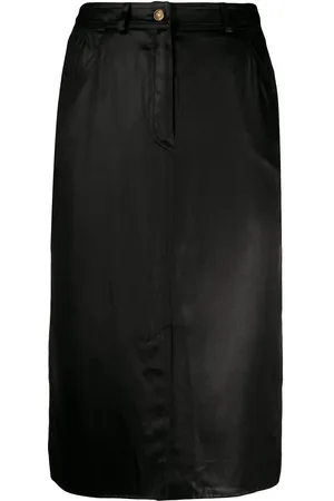 Dior Silk 1990s five-pocket pencil skirt