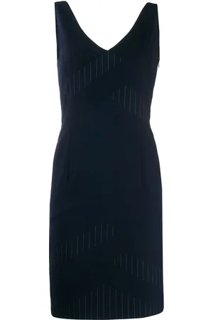 Dior 2000s pinstripe panel dress