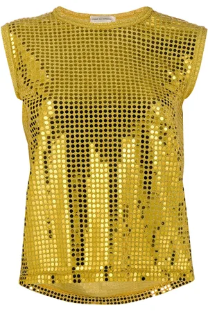 Comme des Garçons 2000s golden dots top