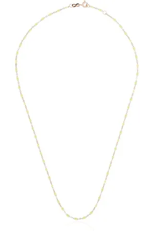 GIGI CLOZEAU 18kt rose gold and beaded necklace