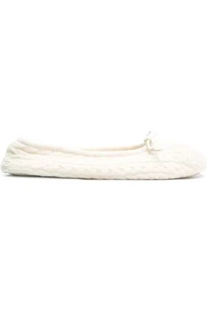 N.PEAL Cable knit slippers