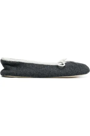 N.PEAL Bow tie slippers