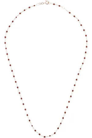 GIGI CLOZEAU 18kt rose gold beaded necklace