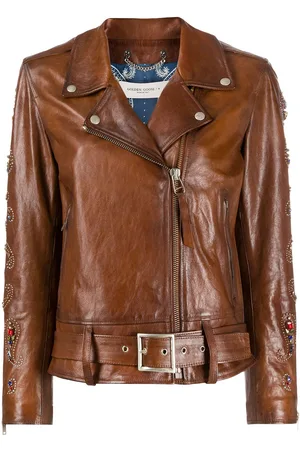 Golden Goose Embellished biker jacket