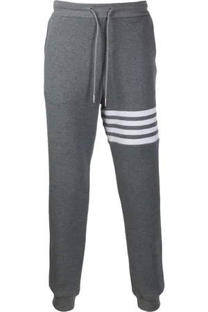 Thom Browne 4-Bar waffle stitch track pants