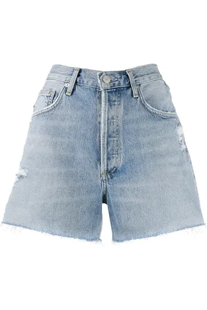 AGOLDE Distressed denim shorts