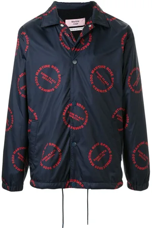 MARTINE ROSE Logo print bomber jacket