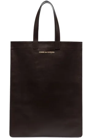 Comme des Garçons Logo-print leather tote bag