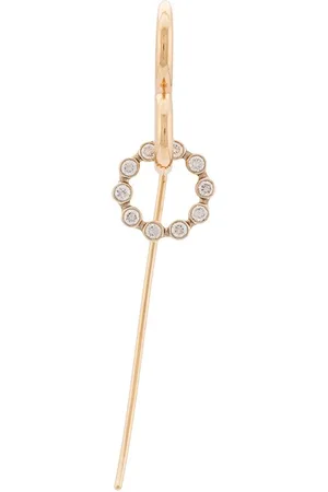 CHARLOTTE CHESNAIS 18kt yellow gold Swing Unit diamond single earring