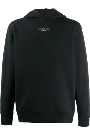 Drôle de Monsieur Slogan print hoodie