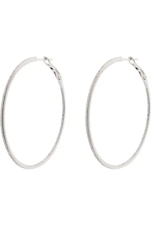 Dana Rebecca Designs Diamond-embellished hoop earrings
