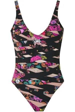 AMIR SLAMA Panelled swimsuit