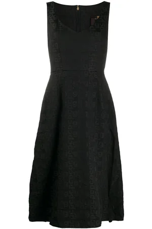 Comme des Garçons Monogram A-line midi dress