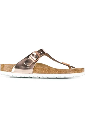 Birkenstock Metallic thong strap sandals