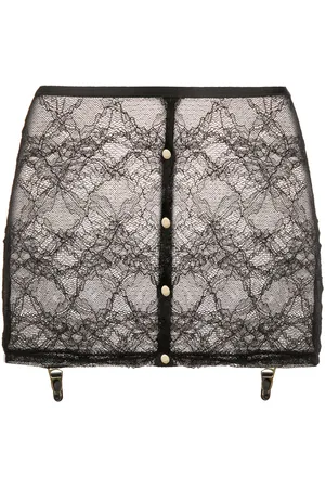 MAISON CLOSE Lace suspender skirt