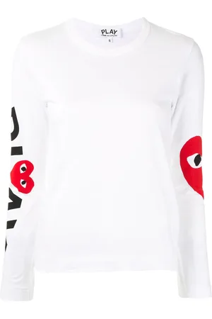Comme des Garçons Logo-print crew neck top