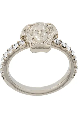 VERSACE La Medusa crystal-embellished ring