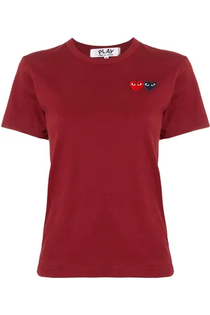 Comme des Garçons Logo embroidered crew neck T-shirt