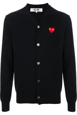 Comme des Garçons Embroidered logo cardigan