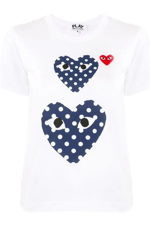 Comme des Garçons Heart-print crew neck T-shirt