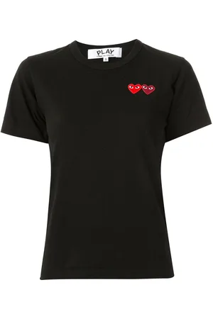 Comme des Garçons Logo embroidered crew neck T-shirt