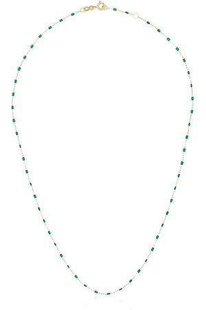 GIGI CLOZEAU 18kt yellow gold and beaded necklace