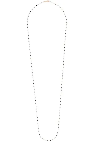 GIGI CLOZEAU 18kt rose gold 86cm beaded necklace