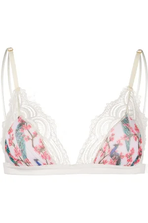 Dolci Follie Peacock print triangle bra
