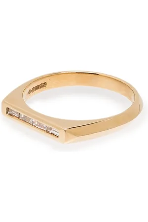 Lizzie Mandler 18kt yellow Knife Edge diamond ring