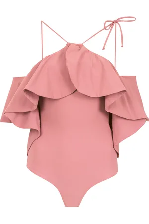 AMIR SLAMA Ruffled swimsuit