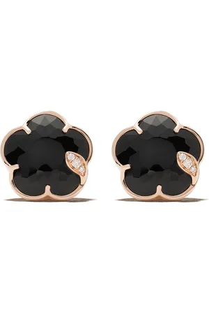 Pasquale Bruni 18kt rose gold Petit Joli onyx and diamond studs