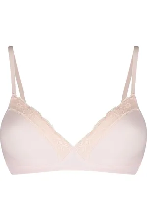 Hanro Lace trim wireless bra
