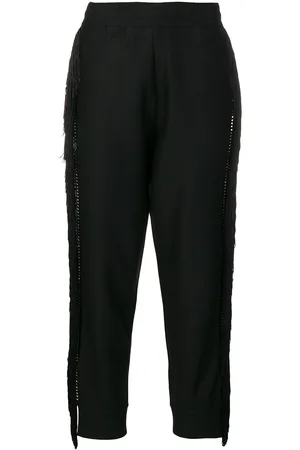 Philipp Plein Fringed trim track pants