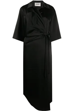 Nanushka Satin wrap dress